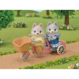 5637 Sylvanian Families - Tandem con sorella e fratello Husky, Multicolore