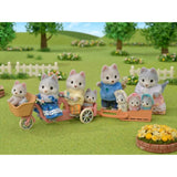 5637 Sylvanian Families - Tandem con sorella e fratello Husky, Multicolore