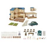 5669 Sylvanian Families - Casa Grande dal tetto azzurro  con posto auto Gift Set