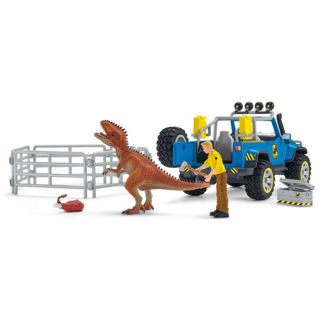 41464 Schleich-s - VEICOLO 4X4 CON DINOSAURO