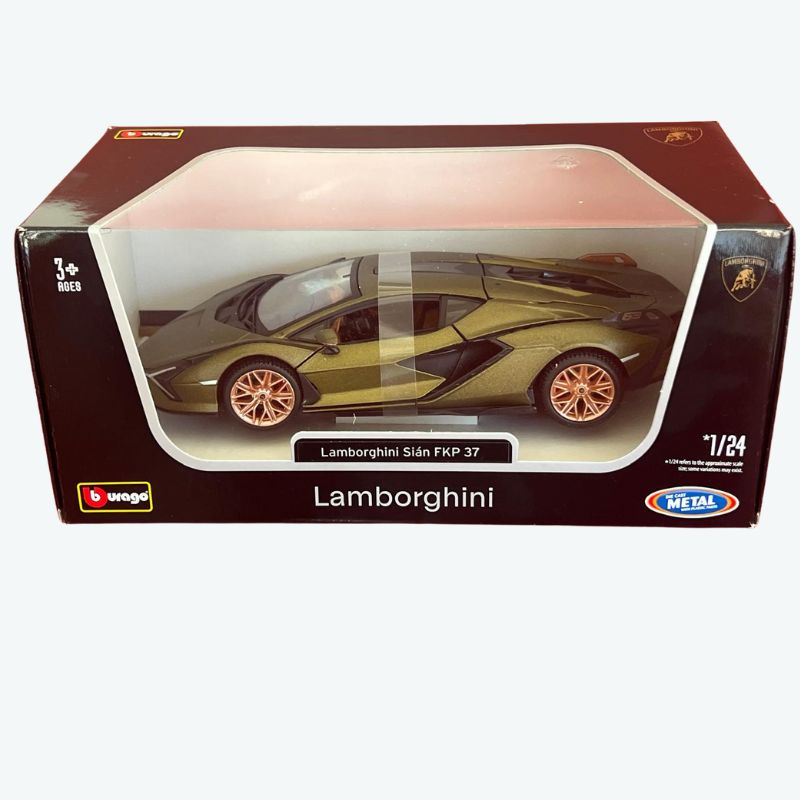 *18-21099 GN Bburago - Lamborghini Sian FKP 37, verde - Scala 1:24