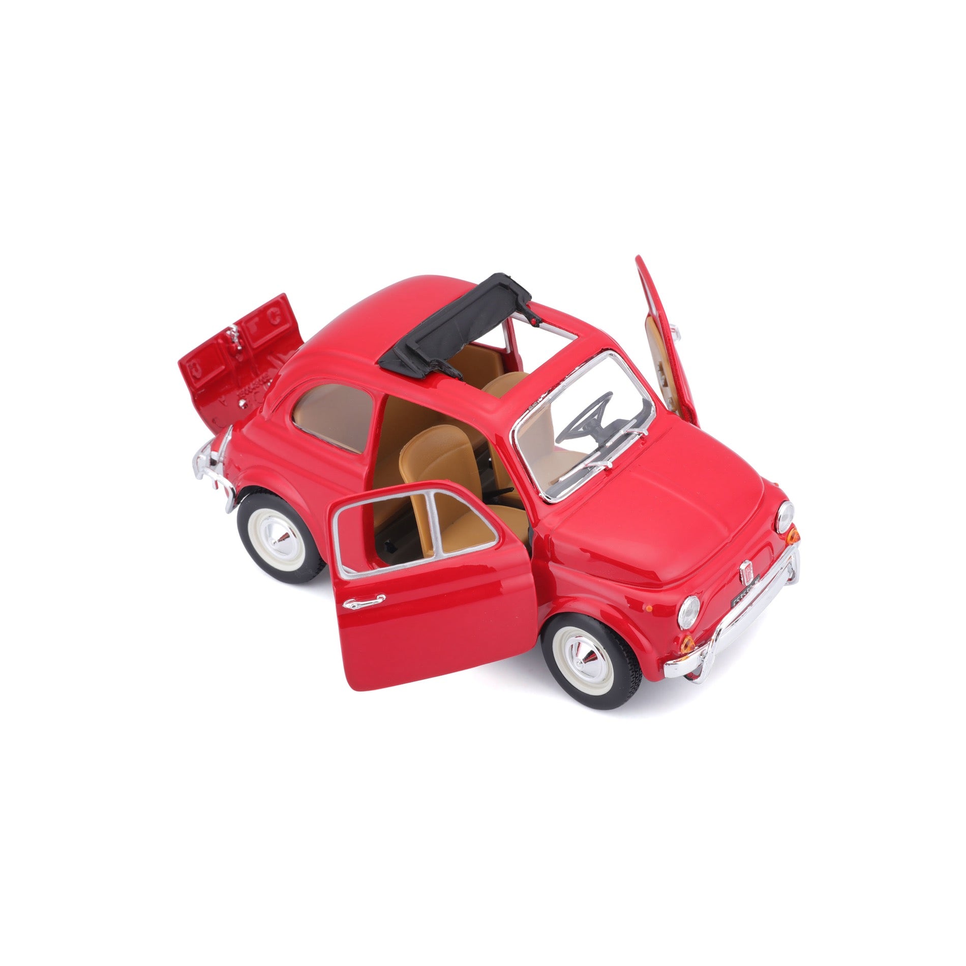 * 18-22099 Bburago - FIAT 500L (1968), rosso - Scala 1:24