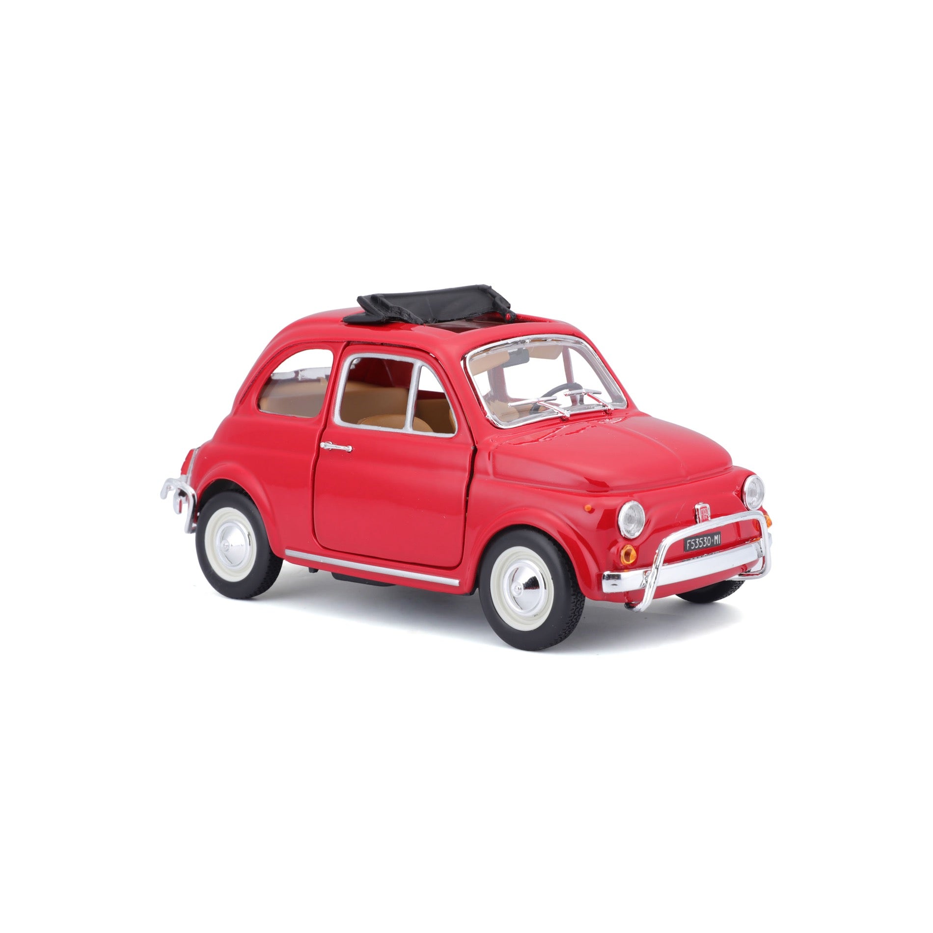 * 18-22099 Bburago - FIAT 500L (1968), rosso - Scala 1:24