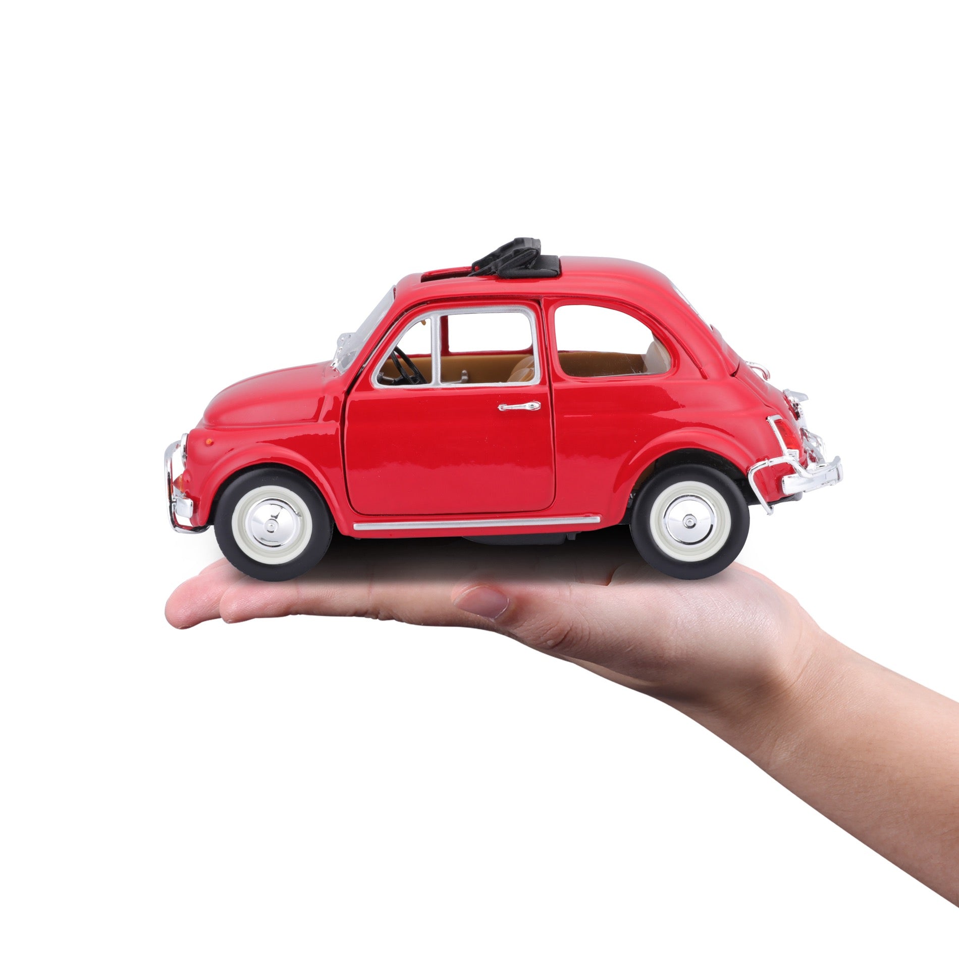 * 18-22099 Bburago - FIAT 500L (1968), rosso - Scala 1:24