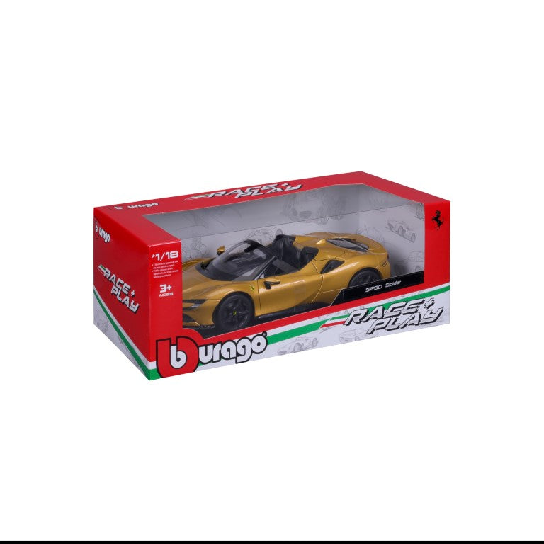 18-16016 - Bburago - 1:18 - Ferrari  R&P - SF90  Spider - Oro