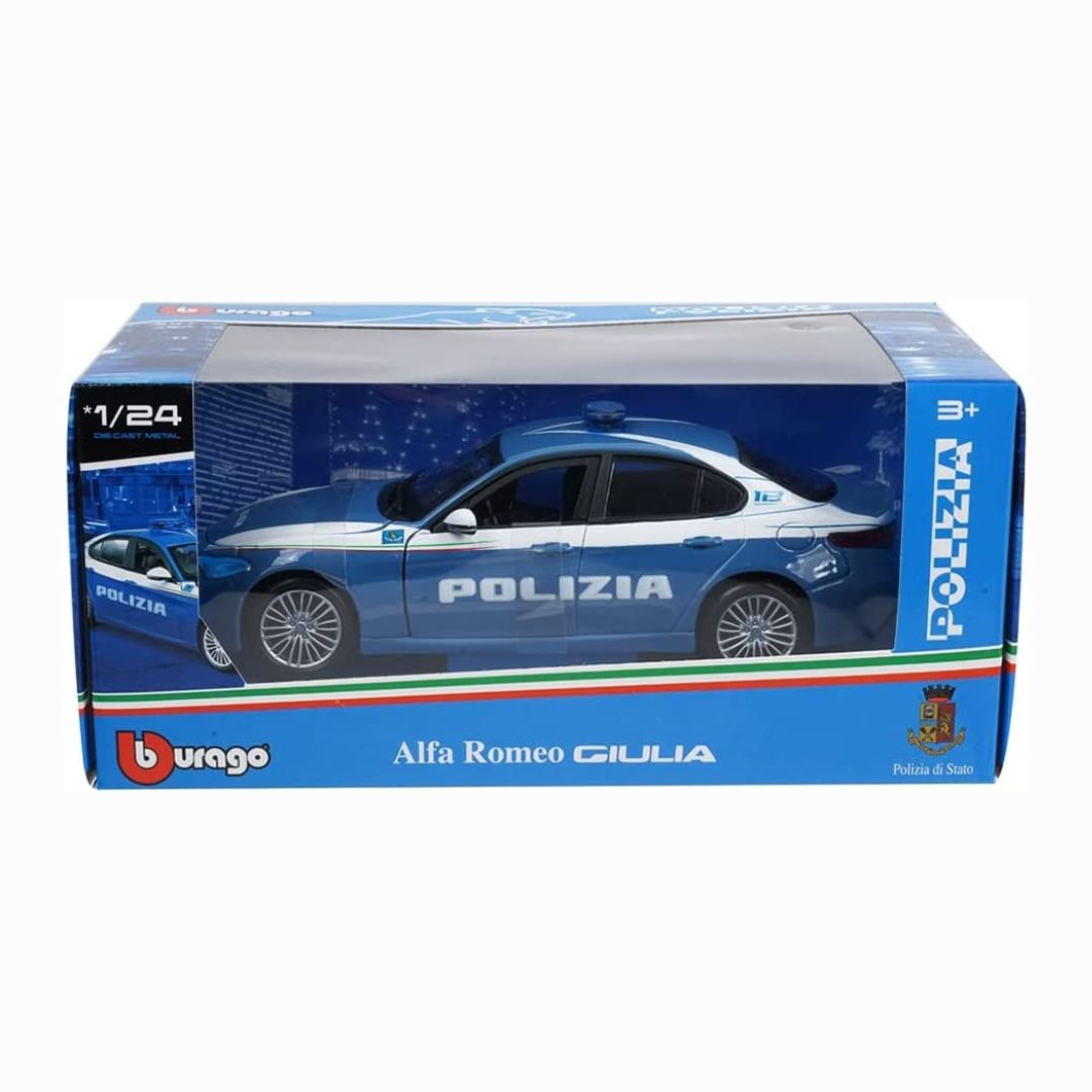 18-01453 (28-21080) Bburago - Alfa Romeo Giulia Polizia - Scala 1:24