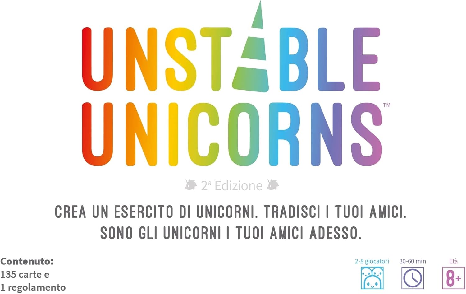 ASMODEE 8567- Unstable Unicorns - gioco di carte