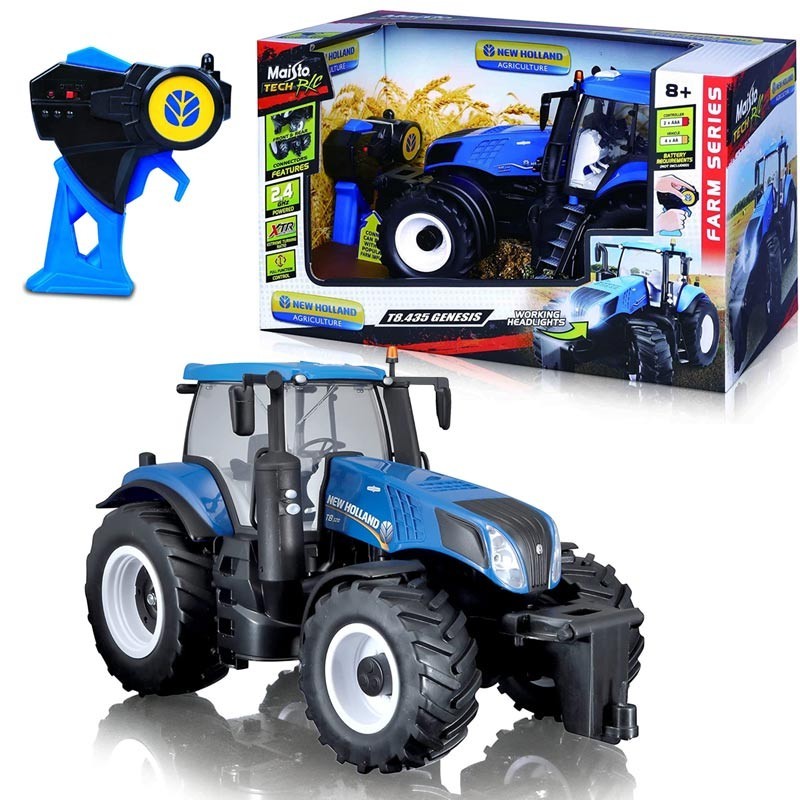 *Bburago Maisto Trattore Radiocomandato New Holland  Trattore RC per Bambini