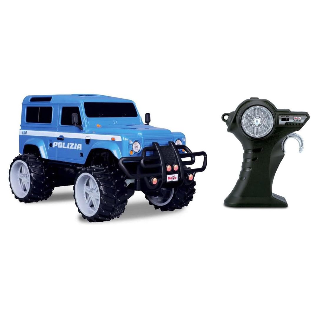 Bburago Maisto Tech - Land Rover Defender Polizia - Scala 1:16 - Radiocomando