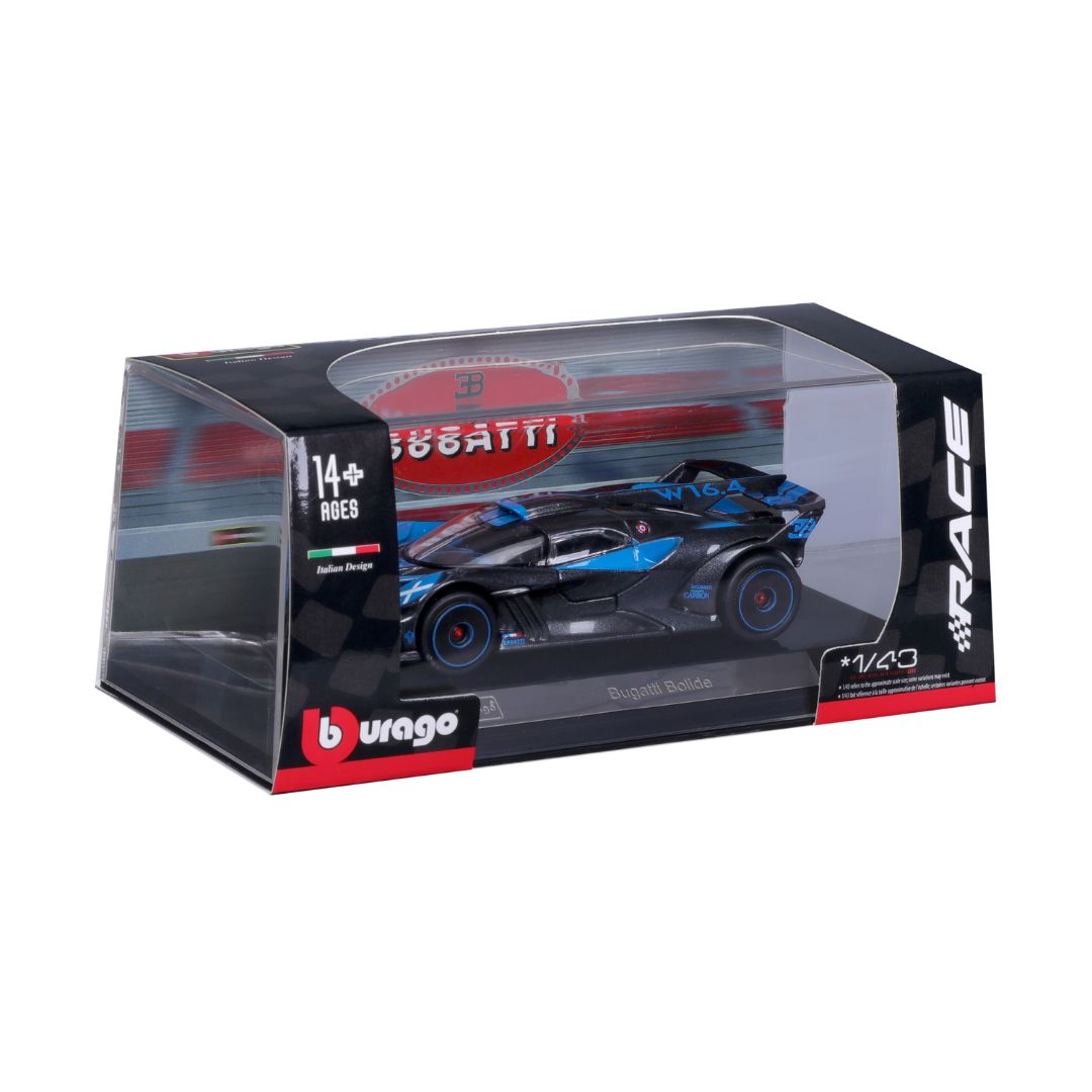 18-38306 Bburago - Bugatti Bolide, blu - Scala 1:43