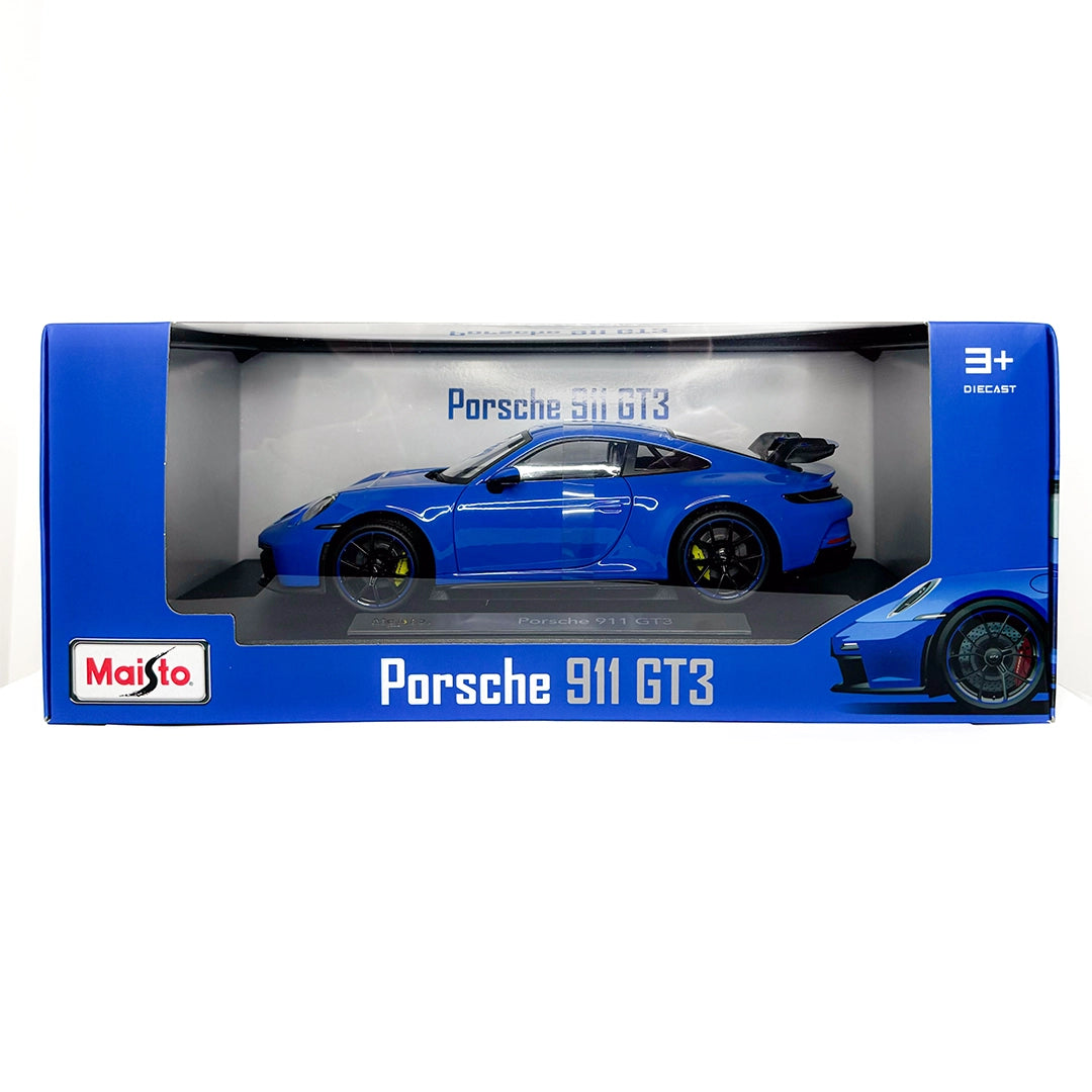 36458 Bburago Maisto - Porsche 911 GT3 (2022), blu - Scala 1:18