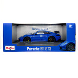 36458 Bburago Maisto - Porsche 911 GT3 (2022), blu - Scala 1:18