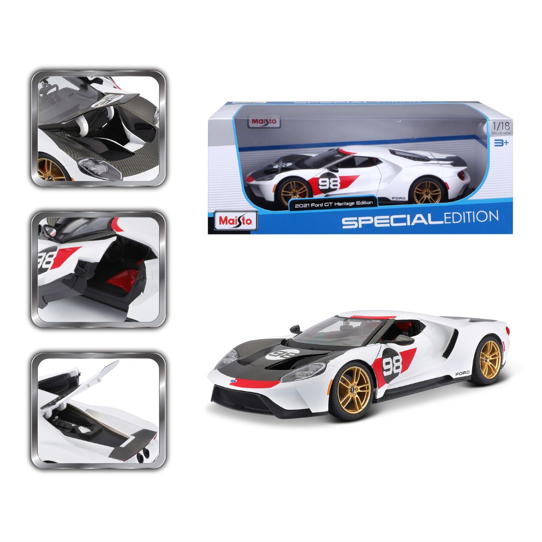 313901:18 - 2021 Ford GT Heritage Bianca (#98)