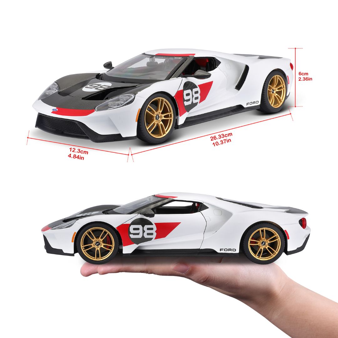 31390 Bburago Maisto - Ford GT Heritage Edition #98 (2021) - 1:18