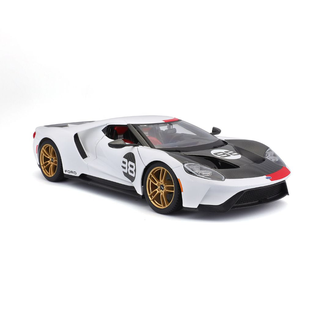 31390 Bburago Maisto - Ford GT Heritage Edition #98 (2021) - 1:18