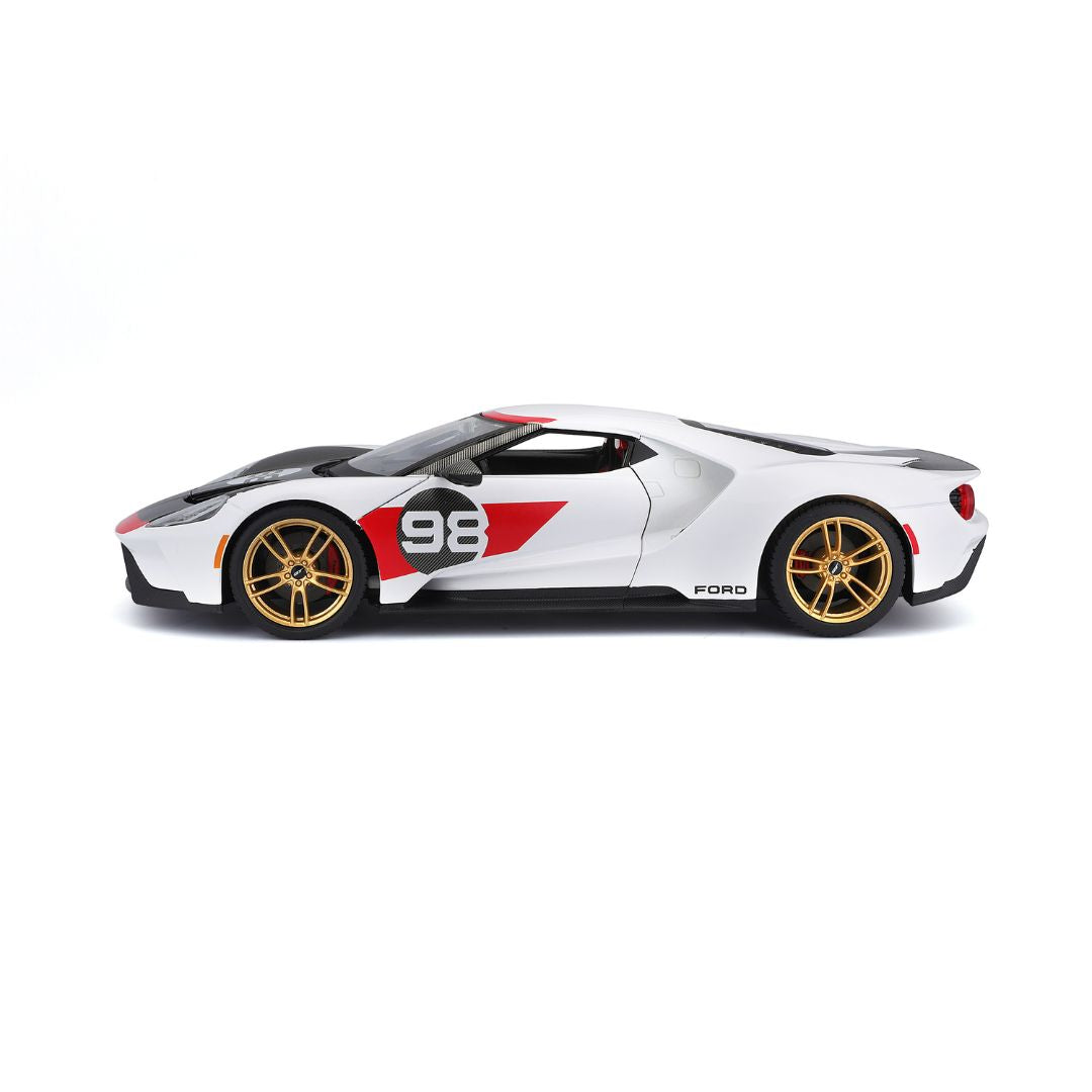 31390 Bburago Maisto - Ford GT Heritage Edition #98 (2021) - 1:18