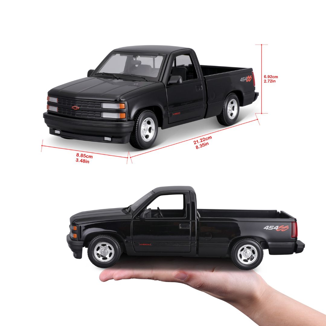 32901 BK Bburago Maisto - Chevrolet 454 SS Pick-up (1993), nera - 1:24