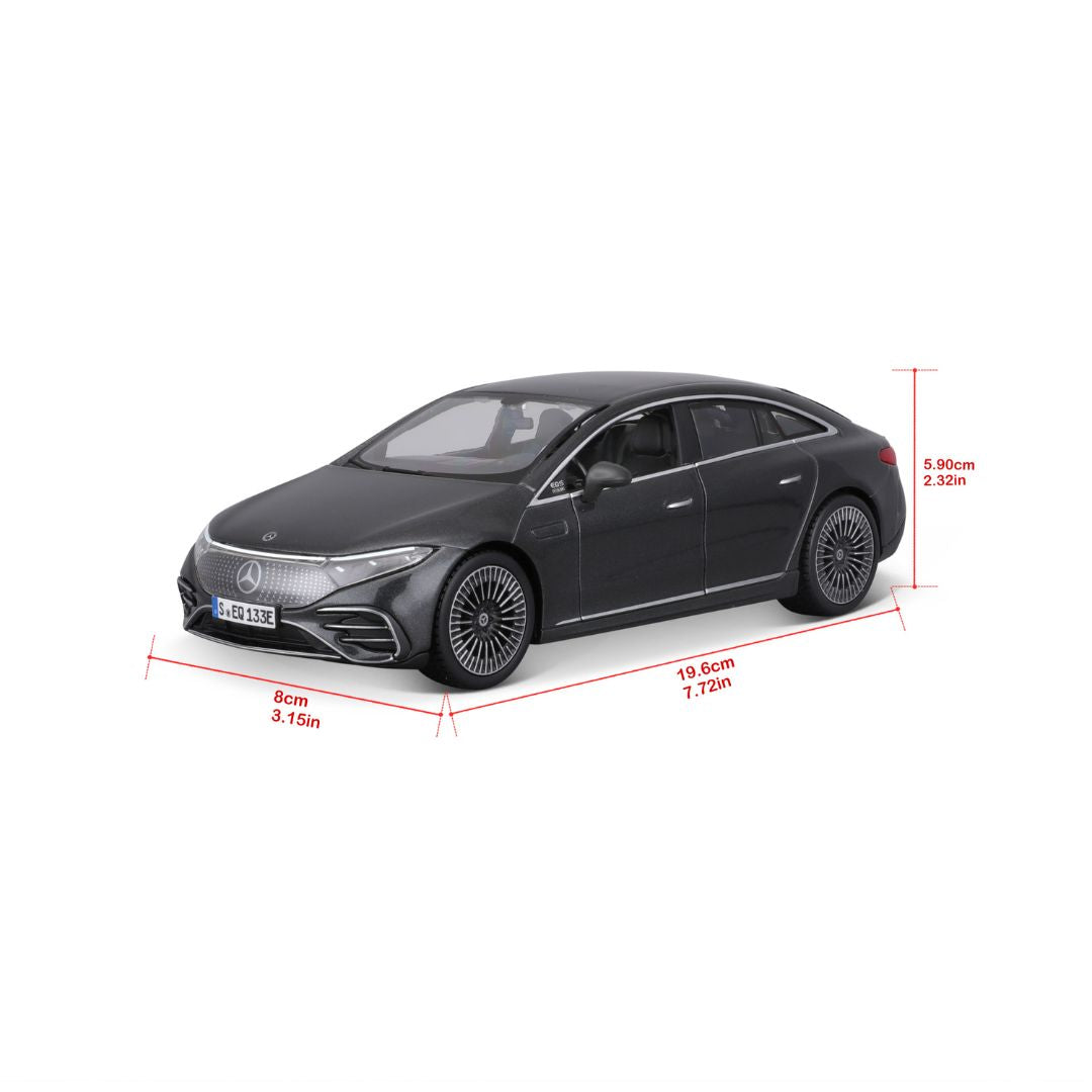32902 GY Bburago Maisto - Mercedes-Benz EQS, grigia - Scala 1:27