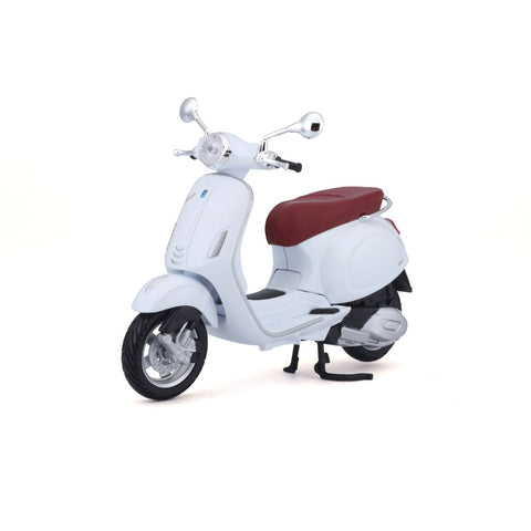20-16886 Bburago Maisto Vespa Primavera 150 1:18 Bianca con Sella Rossa