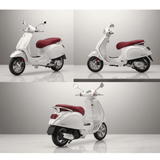 20-16886 Bburago Maisto Vespa Primavera 150 1:18 Bianca con Sella Rossa