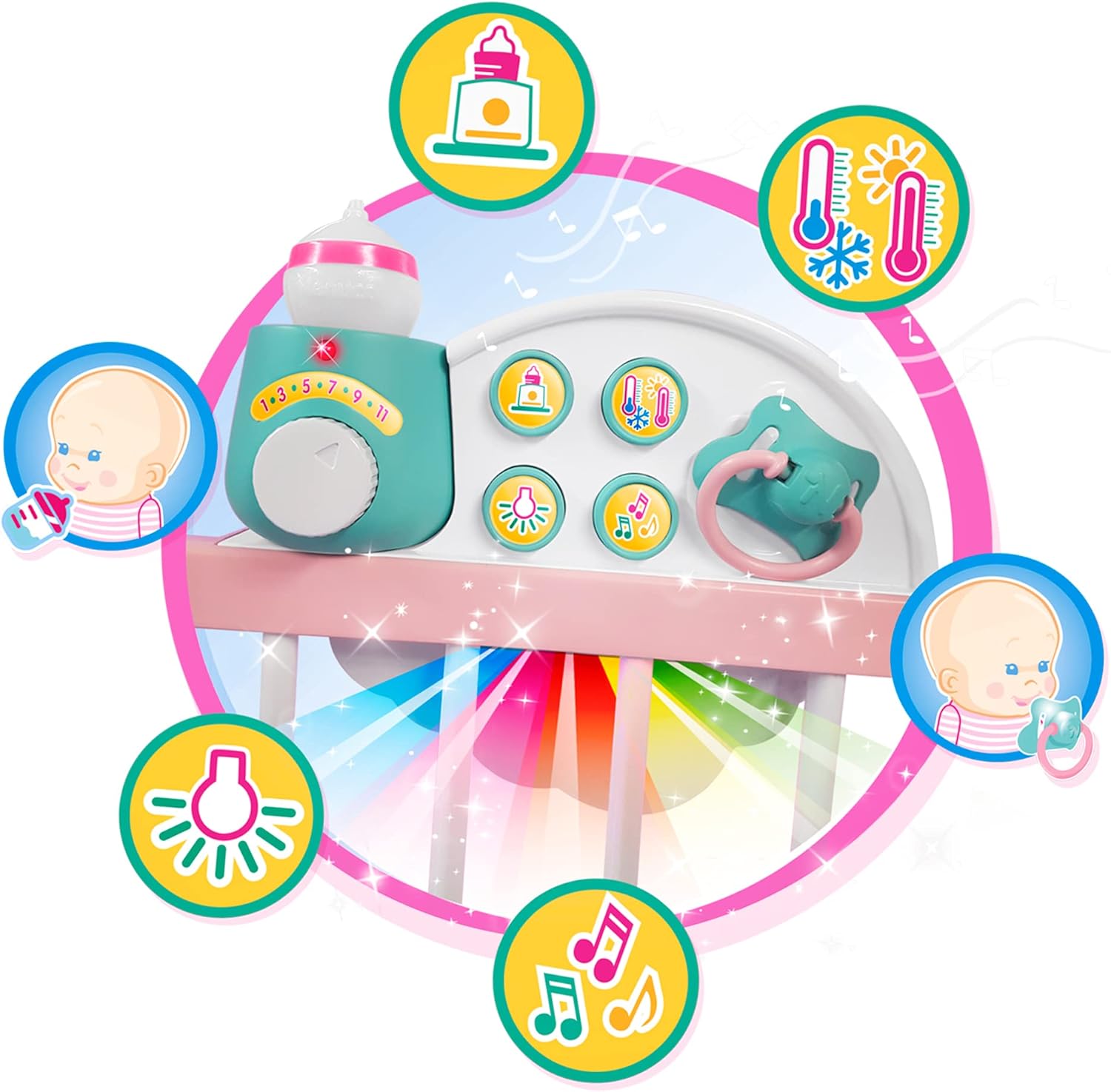 700017203 Nenuco 700017203  Culla per una Dolce Nanna con Bambola e Accessori