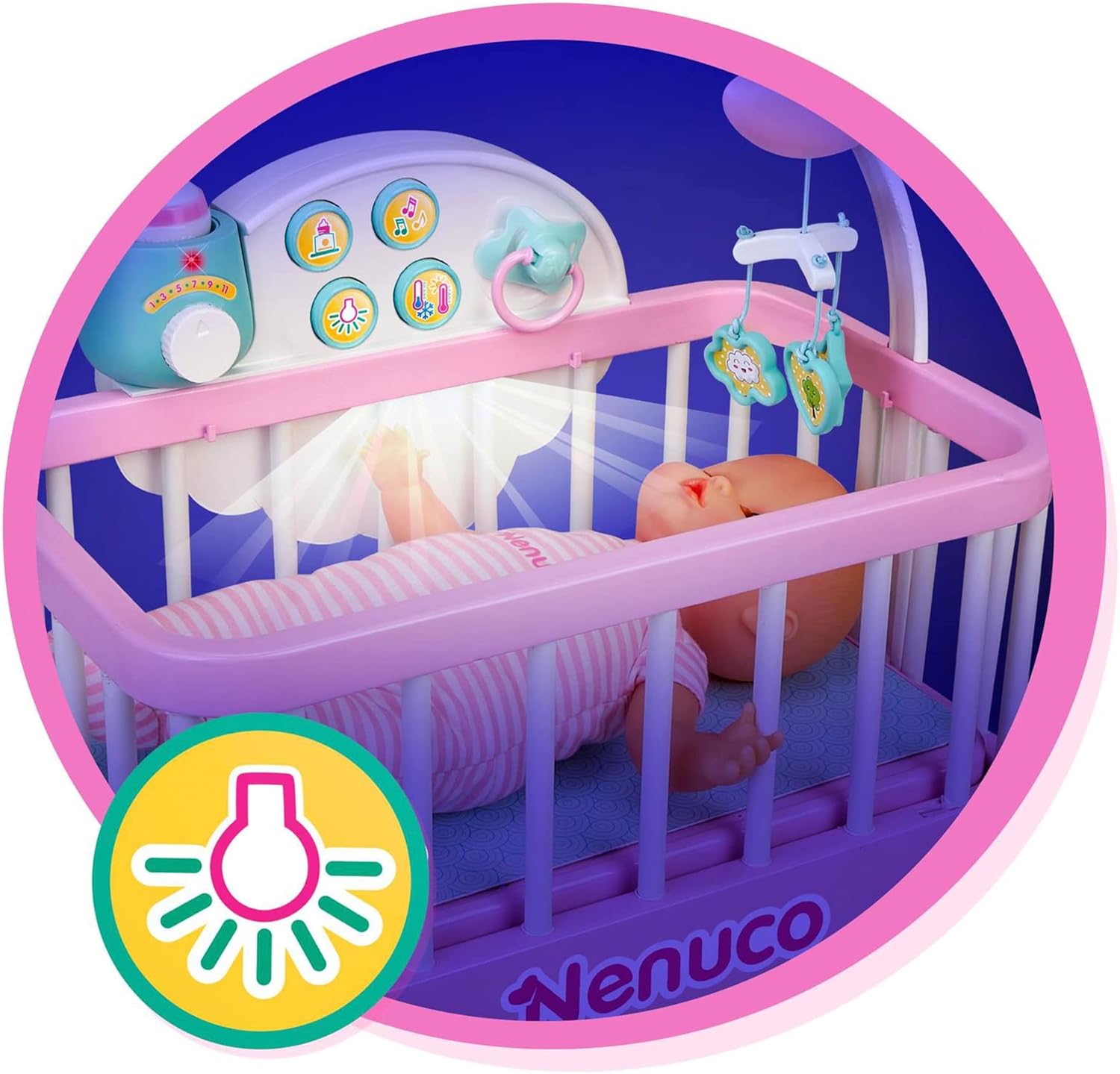 700017203 Nenuco 700017203  Culla per una Dolce Nanna con Bambola e Accessori