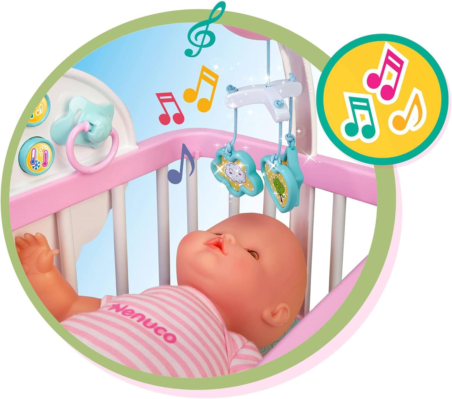 700017203 Nenuco 700017203  Culla per una Dolce Nanna con Bambola e Accessori