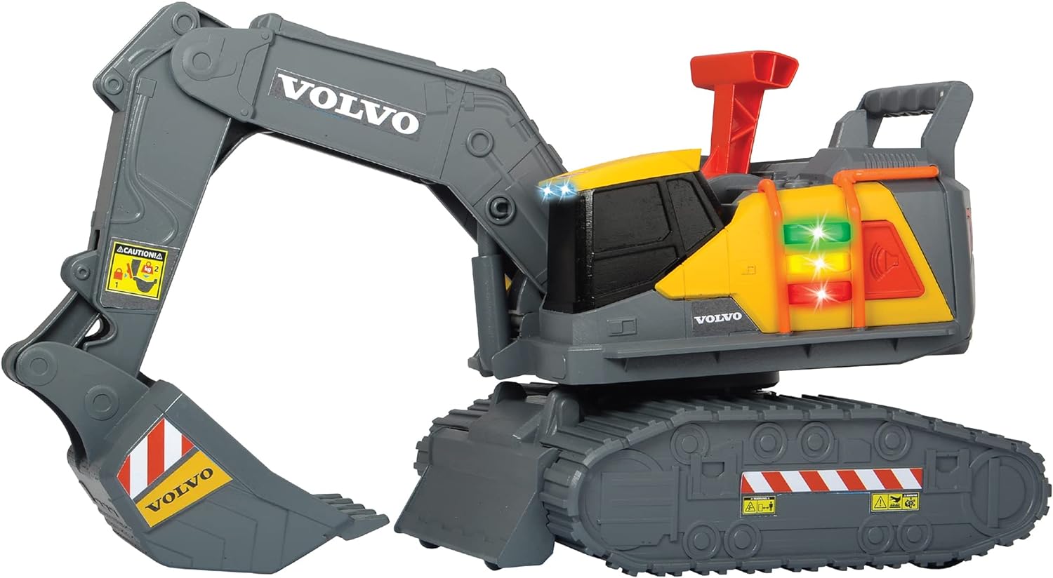 203725006 Dickie toys Volvo Escavatore cm. 30, rileva il peso, luci e suoni
