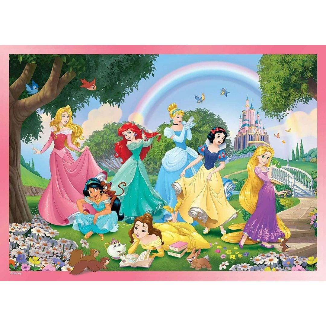 74181 Lisciani - Principesse Disney: Rainbow World - Puzzle Double Face