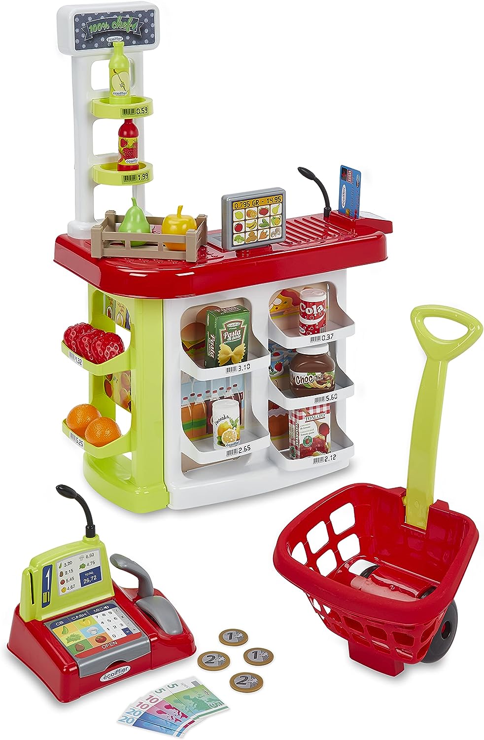 1691 Smoby 3 IN 1 100% CHEF SUPERMARKET