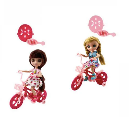 ODS 44651 Mini Fashion Doll c/bicicletta