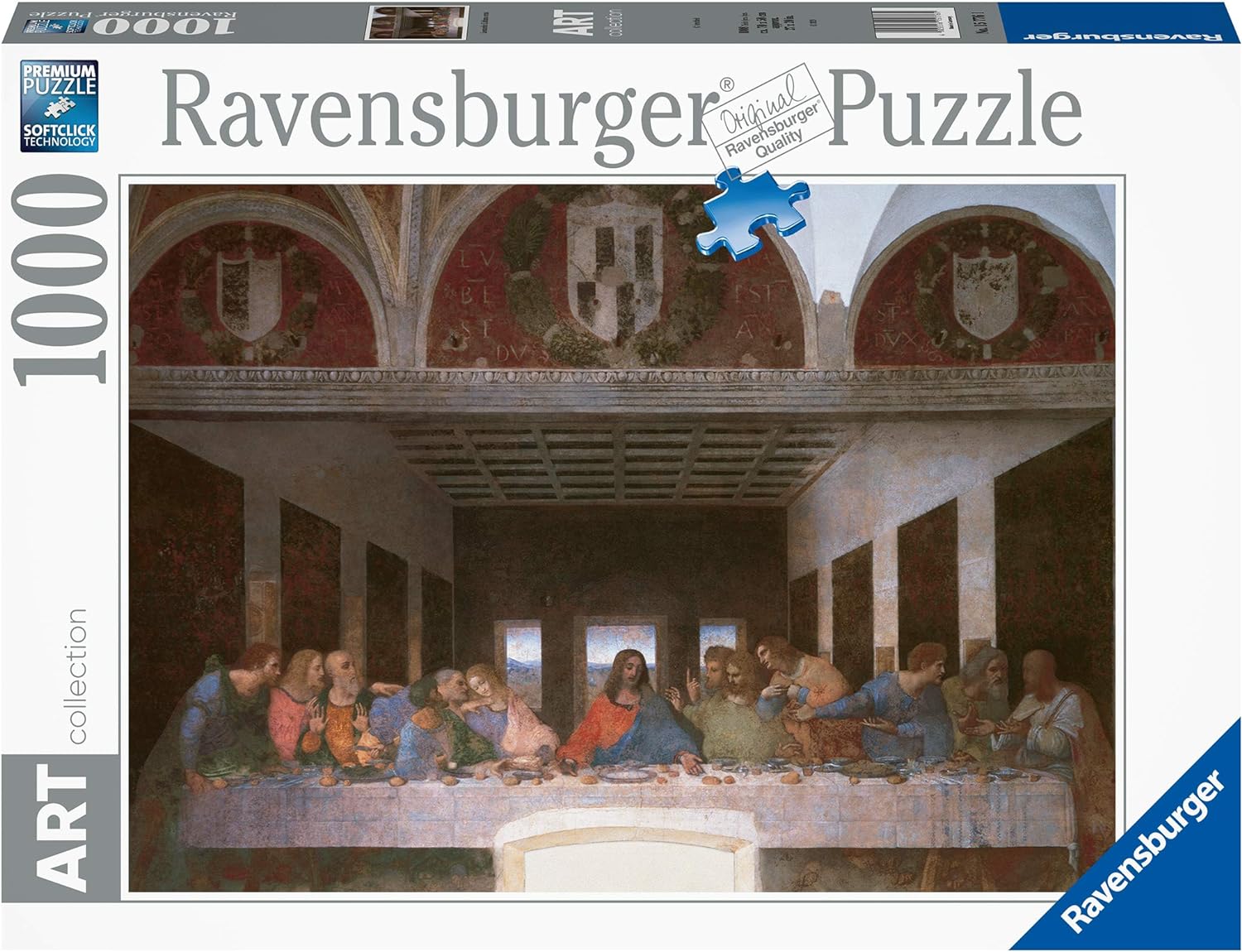 15776 Ravensburger PUZZLE ADULTI 1000 pz Art Collection Leonardo: Lultima cena