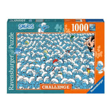 17291 Ravensburger Challenge - I Puffi - Puzzle 1000 pezzi