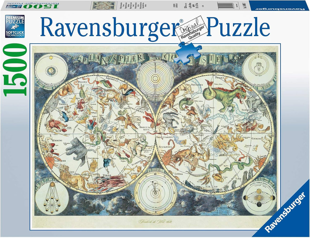 16003 -RAVENSBURGER - Mappa del mondo di animali - 1500 PZ Puzzle per Adulti