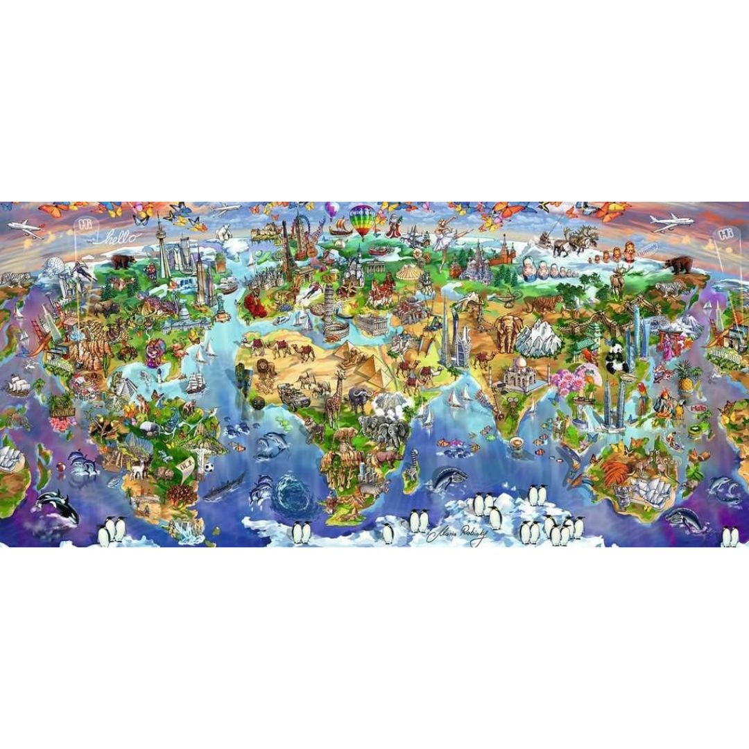 16698 Ravensburger Panorama - Le meraviglie del mondo - Puzzle 2000 pz