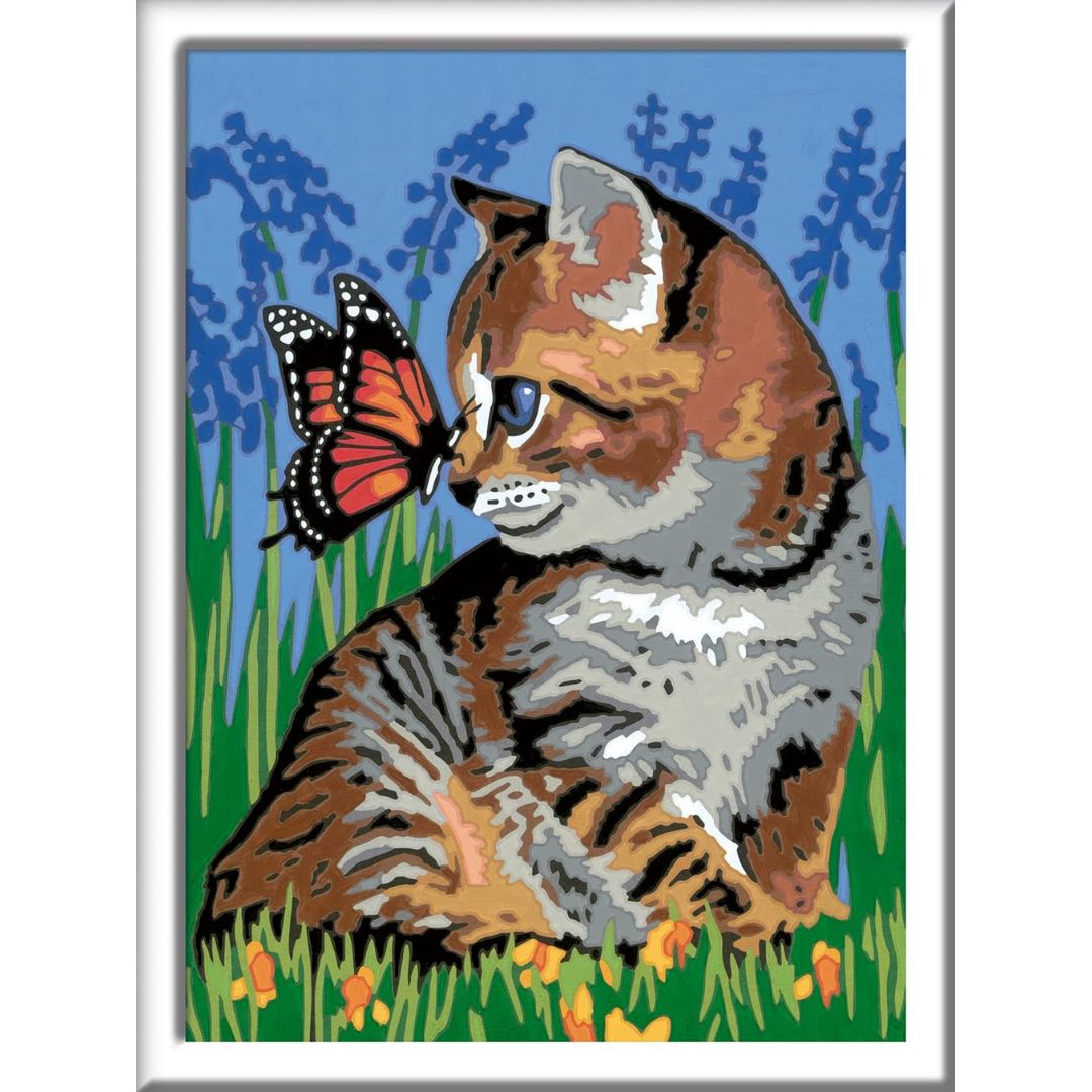 28935 Ravensburger CreArt Serie D Classic - Gattino e farfalla