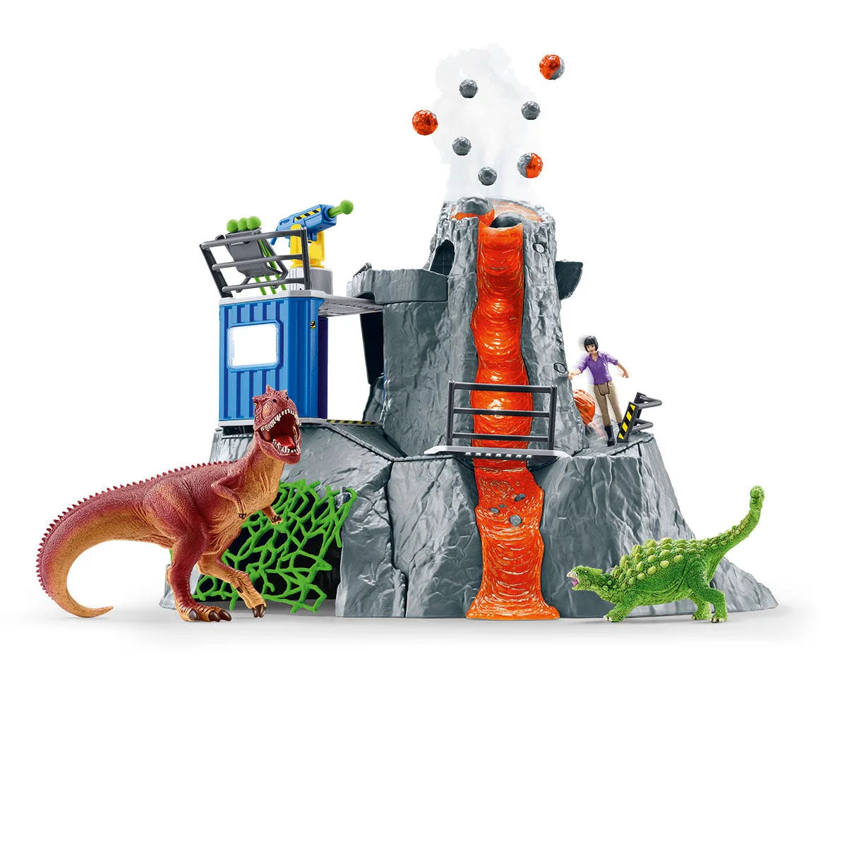 Dinosauri Schleich-s - 42564 Grande Spedizione Sul Vulcano