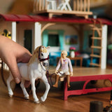 42593 Schleich Horse Club - Roulotte per incontri segreti del Club + cavallo