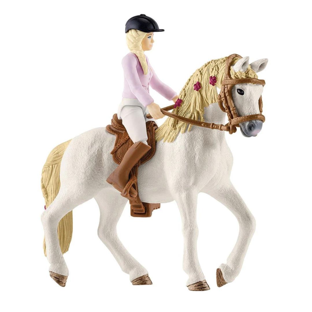 42593 Schleich Horse Club - Roulotte per incontri segreti del Club + cavallo