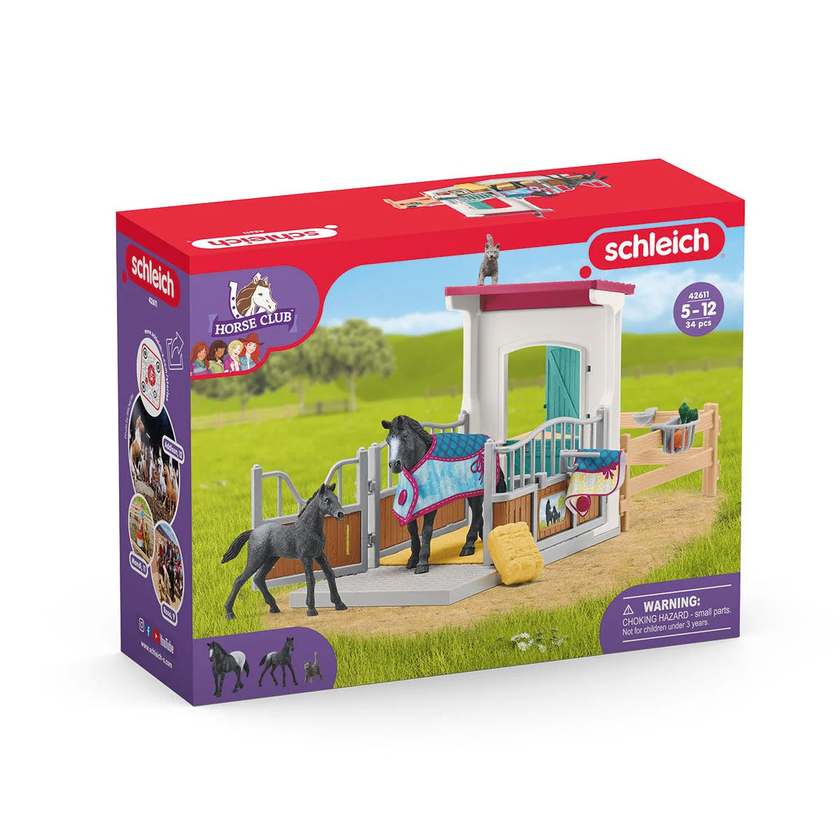 42611 Schleich Horse Club - Box con giumenta e puledro