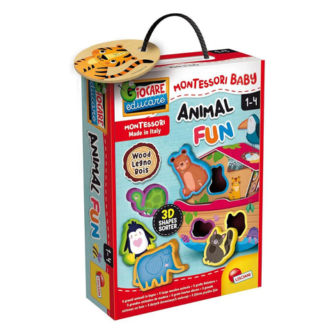 96893 Lisciani - Giochi Montessori: Animal Fun - Puzzle 3D