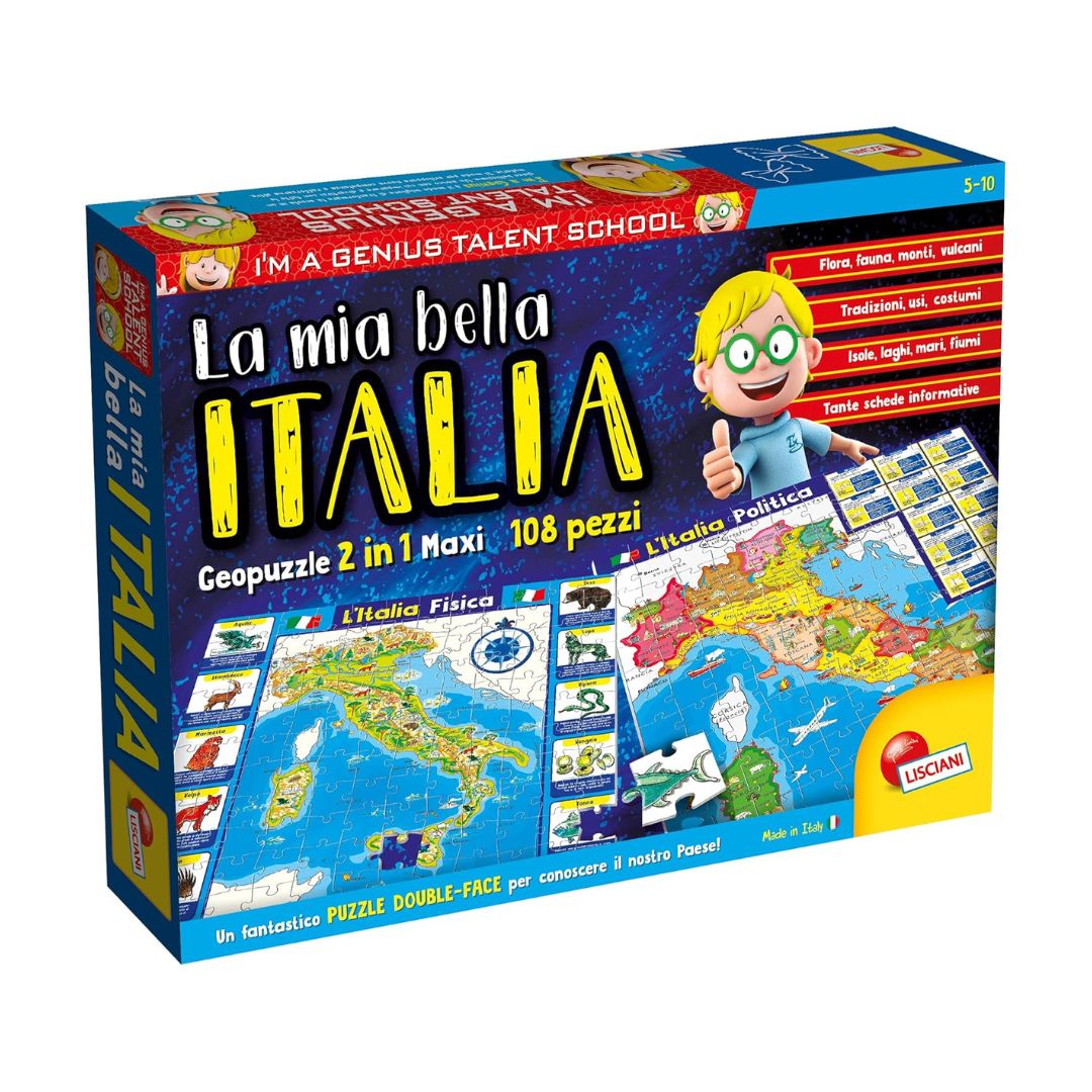 80571 Lisciani - I'm a Genius:  La mia bella Italia - Geopuzzle 2in1