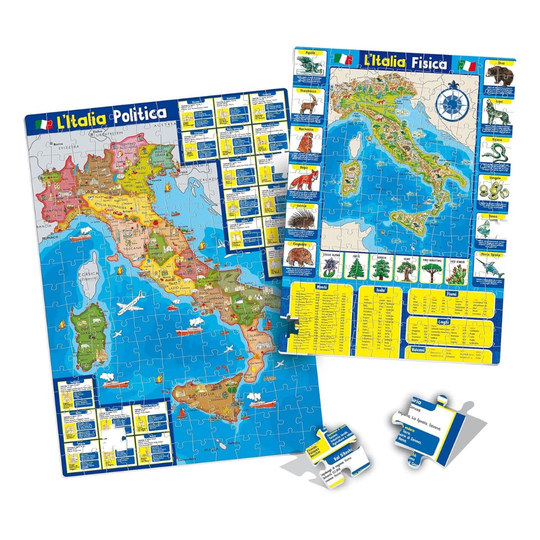 80571 Lisciani - I'm a Genius:  La mia bella Italia - Geopuzzle 2in1