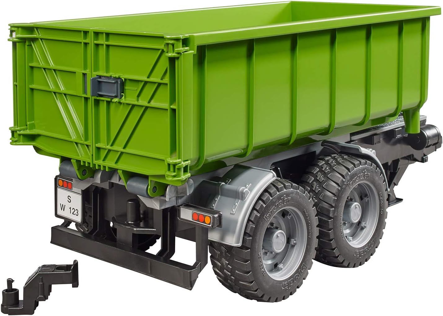 2035 - BRUDER -  Rimorchio per trattori con container ribaltabile