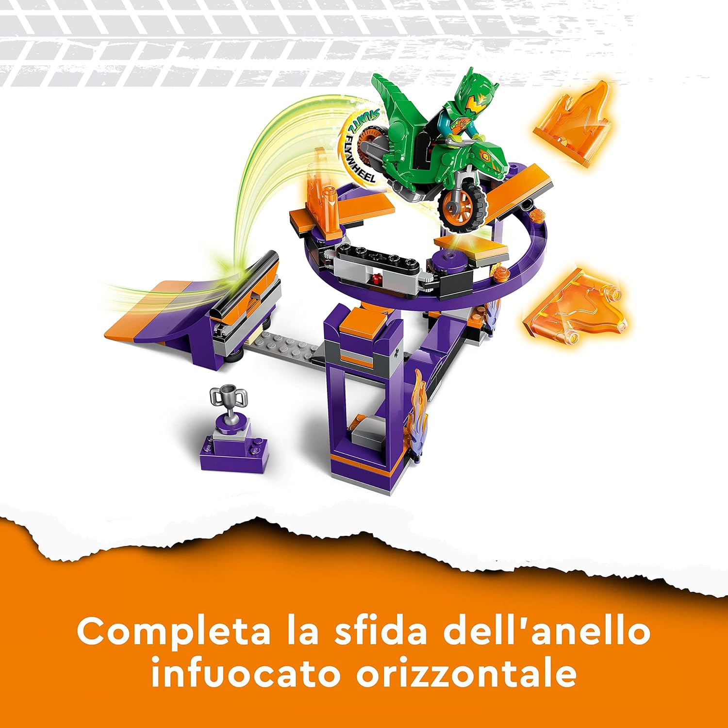 60359 - Lego - City Stuntz - Sfida acrobatica: schiacciata sulla rampa