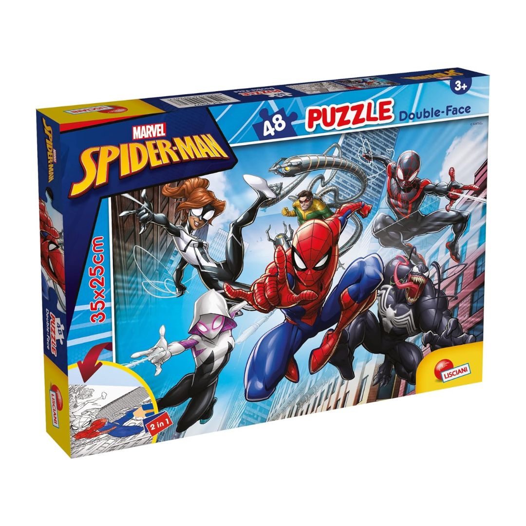 99627 Lisciani -  Spiderman - Puzzle Double Face (48 pezzi)