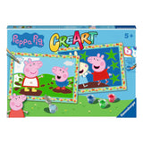 23570 Ravensburger - CreArt Serie Junior: Peppa Pig - Kit dipingere con i numeri