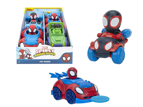 SP020105 Rei Toys Spidey Veicoli lancia dischi modello casuale