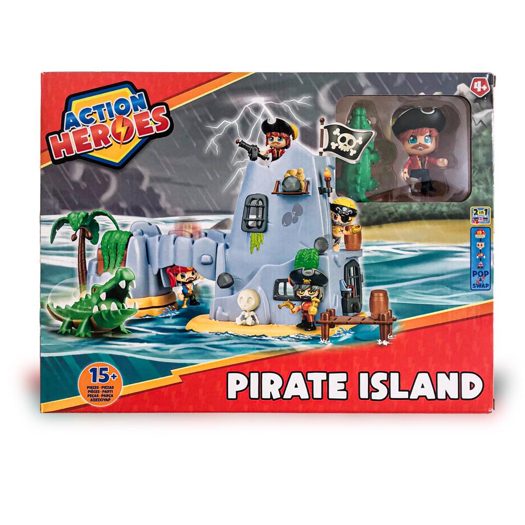 ACN16000 - ACTION HEROES - PIRATE ISLAND PLAYSET