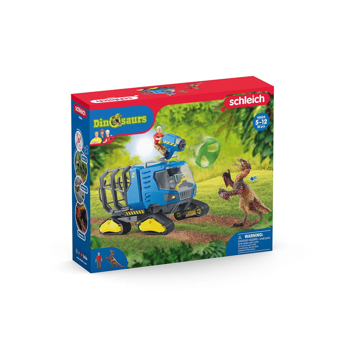 42604 Schleich Dinosauri - Veicolo cingolato